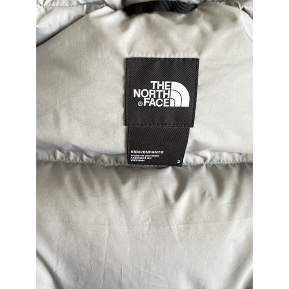NWT North Face Nuptse 700 Down Series Puffer Jacket Toddler 2T Wolf Gray Winter - Picture 8 of 11